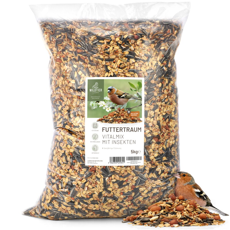 wildtier liebe Futtertraum Vogelfutter Vitalmix 5kg