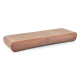 Holz-Katzenkratzbaum mit einer strukturierten Oberfläche, mit einem Baum-Logo, entworfen für das Spielen und Kratzen von Haustieren.