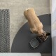 ® - Napfunterlage Eckrund - Öko-Tex und Made in Germany grau 80 cm, 80 cm