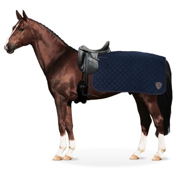 Equinate Ausreitdecke Lancaster mit Teddyfell navy M