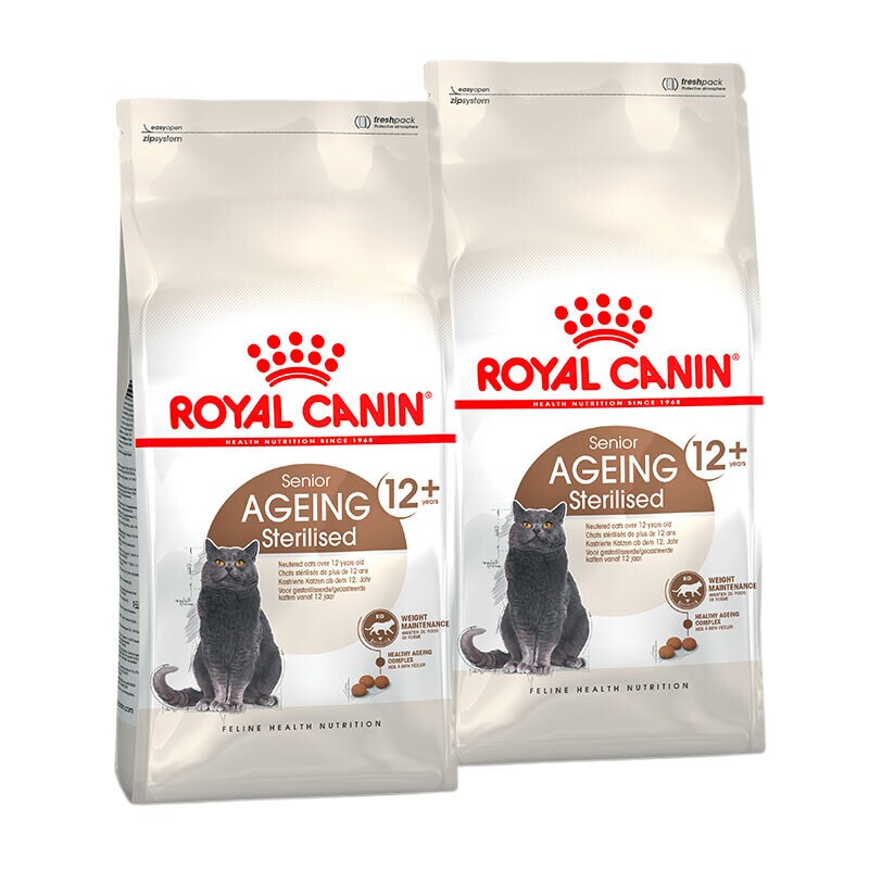 ROYAL CANIN Stérilisé Ageing 12+ Croquettes Chat 2x4 kg
