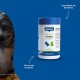 Canina PETVITAL Ohrentücher-Dose vor blauem Hintergrund, zeigt den Text 'OHREN Tücher' und 'Für Hunde & Katzen'.