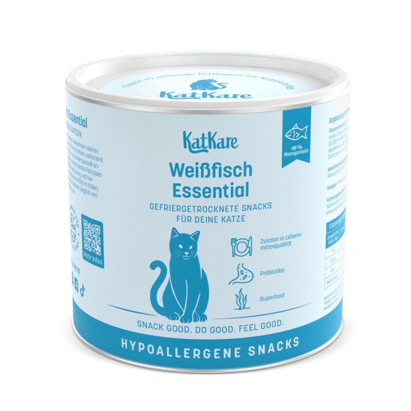 KatKare Hypoallergener Gefriergetrockneter Snack Weissfisch Essential 70g 70 g