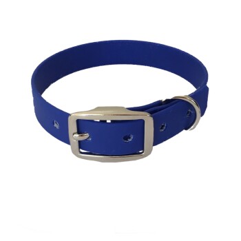 21-30cm HU Biothane Halsband dunkelblau 34 cm, 45 cm