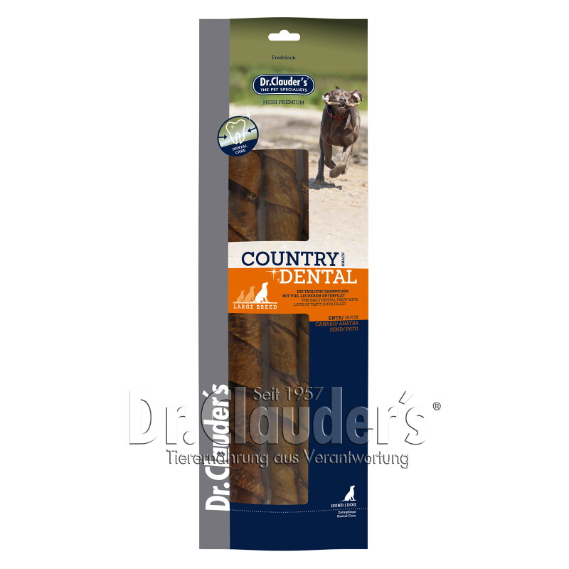 Dr. Clauder's Country Dental Snack Ente - Large Breed - 3x 315g