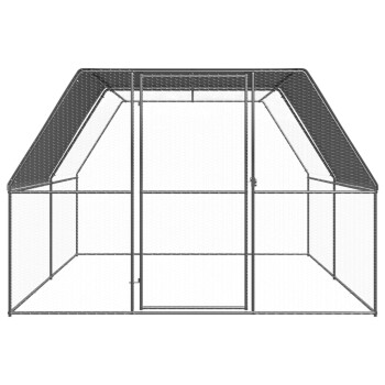 Hühnerkäfig mit Teilüberdachung 3 m, 4 m, 2 m