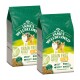 Zwei Beutel James Wellbeloved Grain Free Adult Katzenfutter, jeweils 1,5 kg, mit einer weißen Katze und einer orangefarbenen Tabby auf der Vorderseite.