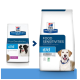 Vergleich der Verpackung von Hill's Prescription Diet Food Sensitivities d/d, mit Enten- und Reisformel, mit dem Etikett "Vom Tierarzt empfohlen".