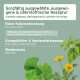 Kräutermischung für Haustiere mit Ginkgo-Blättern, Mariendistelsamen und verschiedenen Kräutern, mit Text in Deutsch und Englisch.