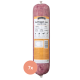 Hundefutterrolle Poultry Pure von Simple Bark, 1000g, mit 50% Fleisch, 0% Knochen und 0% Gemüse, mit Nährwertangaben auf dem Etikett.