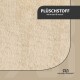 Plüschstoff in warmem Beige, beschriftet mit "wärmend & weich", ideal für Haustierbettwäsche oder Zubehör.