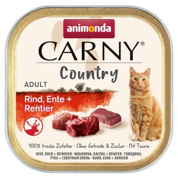 Animonda Carny Country 32 x 100g Rind, Ente & Rentier