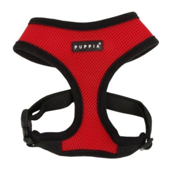 Puppia Soft Brustgeschirr rot M