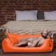 NEMO Hundebett Hundesofa S M L Hundekorb Katzenbett 65 80 100cm orange 65 cm, 20 cm, 50 cm