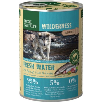 WILDERNESS Adult Fresh Water — śledź, łosoś i kaczka 6x400 g