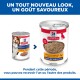 Boîtes Hill’s Science Plan Mature Adult 7+ au poulet (ancien vs nouveau). Texte : 'UN TOUT NOUVEAU LOOK, UN GOÛT SAVOUREUX'