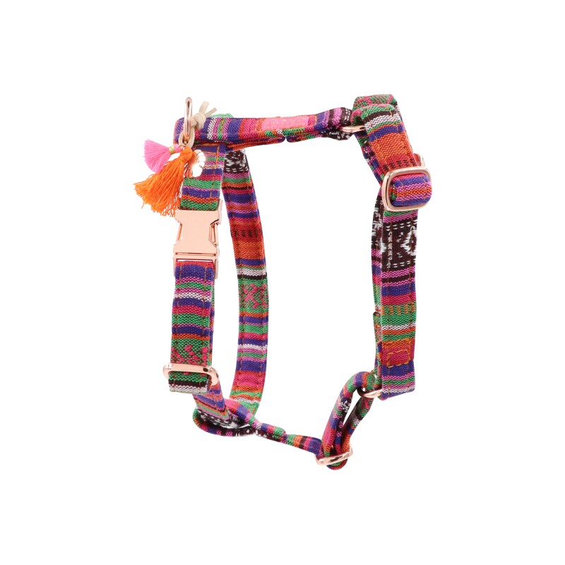 PELLINA - Hundegeschirr - Boho Ibiza silber S