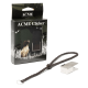 ACME Clicker Hundetrainingspfeife mit geflochtenem Lederband, Verpackung zeigt einen Hund und den Text „ACME Specialist Whistles“.