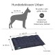 Hundebett für große Rassen, Maße 100 cm x 80 cm, 9 cm dick, geeignet für Rassen wie Deutscher Schäferhund und Dobermann.