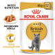 Royal Canin Adult British Shorthair kattenvoer verpakking, met een grijze kat en benadrukt voeding specifiek voor het ras en gematigde energie.