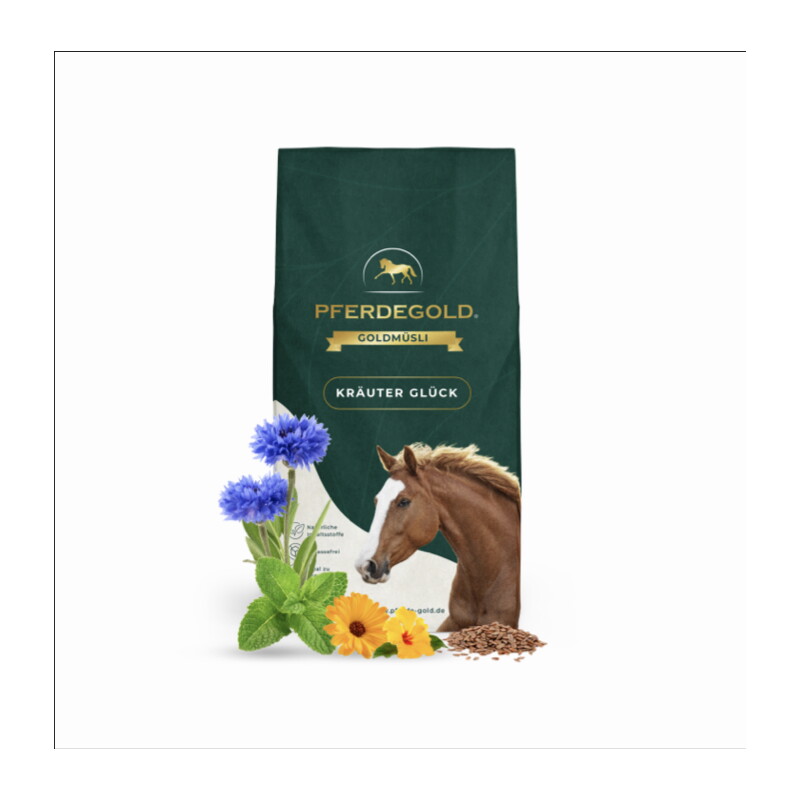Pferdegold Goldmüsli Kräuter Glück 15 KG