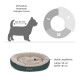 Hundebett geeignet für kleine Rassen wie Chihuahua, Havaneser und Yorkshire Terrier; Maße 50 cm Länge, 40 cm Breite.