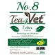 Nr. 8 Tea4Vet Leber, eine 100% natürliche Kräuterteemischung für Haustiere, mit aufgeführten Zutaten: Löwenzahnwurzel, Artischockenblätter und mehr.