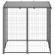 Hundezwinger Stahl schwarz 1,1 m, 1,1 m, 1,1 m