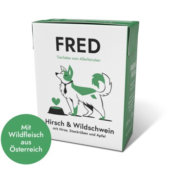 Fred & Felia FRED 10x390g Hirsch & Wildschwein mit Hirse