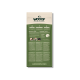 Grün-cremefarbene WOOOF-Hundefuttertüte mit WOOOF-Logo, dem Slogan 'Oh my dog, that's goood' und der Website WOOOF.COM.