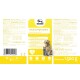 Fortan Dicalciumphosphat-Packung mit einem Golden Retriever und einem Kätzchen, mit Kalzium (29%), Phosphor (22%) und Fütterungsanweisungen.