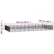 VidaXL Outdoor Hundezwinger Stahl 9,7 m, 4,85 m, 1 m