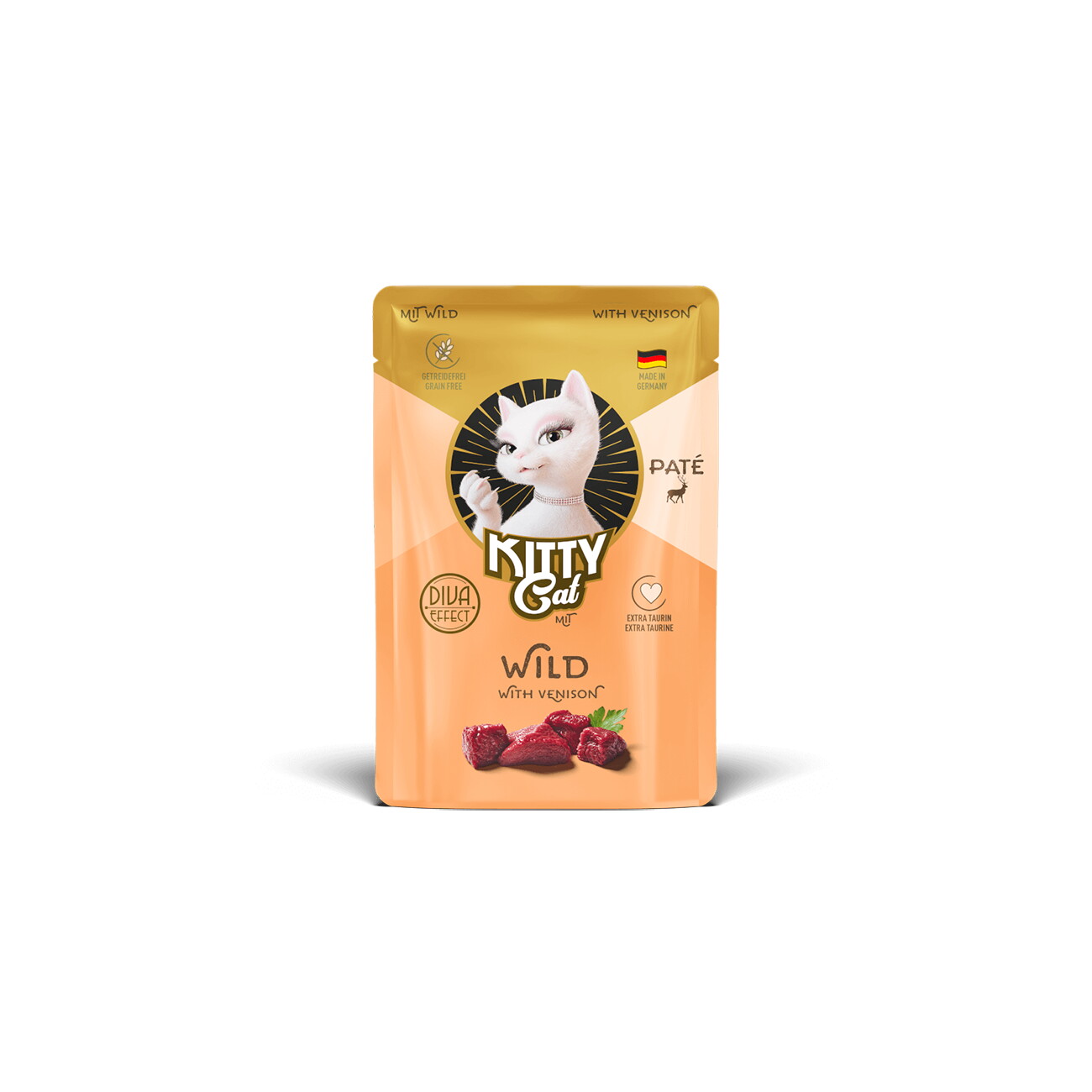 KittyCat Nassfutter Katze, Adult, Paté Wild 6x85 g