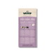 Rückseite eines WOOOF-Hundefutterbeutels – lila- und cremefarbene Verpackung mit WOOOF-Logo, Slogan „Oh my dog, that's gooood“ und WOOOF.COM
