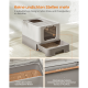 Katzenstreu-Box mit zwei auslaufsicheren Designs zur Aufnahme von Streu und Flüssigkeiten, zeigt geschlossenen Boden und erhöhten Randschutz.
