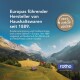 Berglandschaft mit einer Hütte und Grünflächen, mit dem Text "Europas führender Hersteller von Haushaltswaren seit 1889" und dem Abzeichen "zero waste vision".