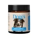 Dogcs Anti-Aging Nutrition Biotic Complex Glas mit Border-Collie-Etikett, das Flohsamenschalen und Topinambur enthält.