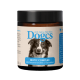 Dogcs Anti-Aging Nutrition Biotic Complex Glas mit Border-Collie-Etikett, das Flohsamenschalen und Topinambur enthält.