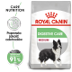 Torba karmy dla psów Royal Canin Digestive Care z ilustracją Border Collie, z tekstem podkreślającym poprawę jakości stolca i 91% skuteczności.