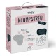 Emballage de litière pour chat Primox Klumpstreu, 8 kg, design rose et blanc, mettant en avant les avantages : 'Sans odeur', 'Contrôle des odeurs', 'Nettoyage facile.'