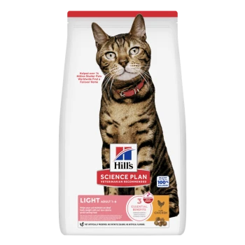 Hill's Science Plan croquettes pour chat, adulte, Light Poulet 3 kg