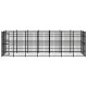 VidaXL Hundezwinger Box Stahl 6,72 m, 1,92 m, 2 m