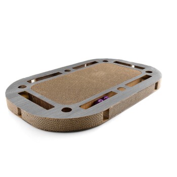 Katzenspielplatz PlayPlate dunkelgrau