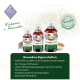Omega-3-Öl für Katzen und Hunde von Chrono Balance, mit drei Flaschen, die wichtige Vorteile auflisten, einschließlich Unterstützung für Gelenke und Haut.