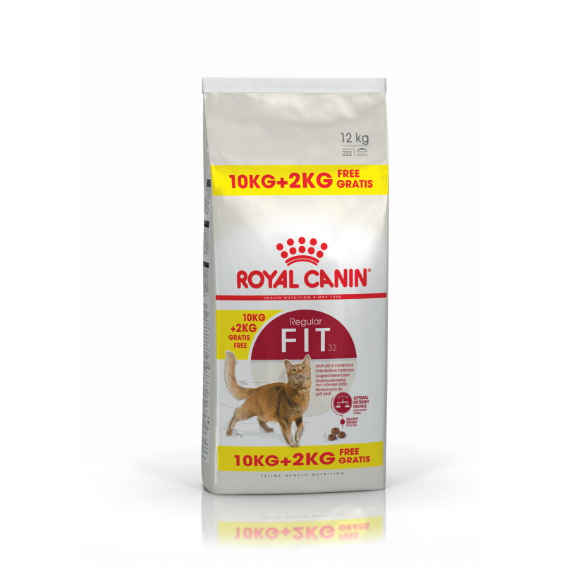 ROYAL CANIN Fit 32 Croquettes Chat 10+2kg