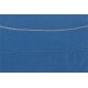 Blaues Fleece-Haustierdecke mit einer weichen Textur und einer sichtbaren Naht, die sich über die Mitte zieht.