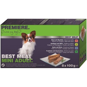 PREMIERE Best Meat Mini Adult Multipack 8x100g