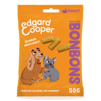 Bonbons au Poulet Gros Morceaux Chien Adulte 50g