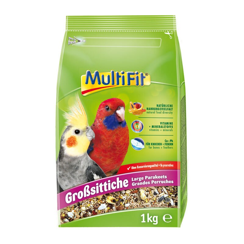 MultiFit Nourriture pour grandes perruches 1 kg