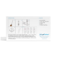 Rückseite der getTested H. pylori-Antigen-Schnelltestverpackung für Hunde und Katzen mit Schrittillustrationen, '10 mins'-Timer, Inhaltsangabe und Ergebnisdiagrammen